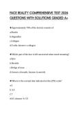 FACE REALITY COMPREHENSIVE TEST 2026 QUESTIONS WITH SOLUTIONS GRADED A&plus;