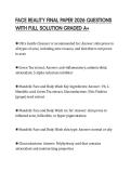 FACE REALITY FINAL PAPER 2026 QUESTIONS WITH FULL SOLUTION GRADED A&plus;