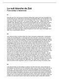 &OpenCurlyDoubleQuote;Le nuit blanche de Zoe&rdquo; Frans boekje vertaling