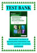 Test Bank for Bontrager's Textbook of Radiographic Positioning and Related Anatomy&comma; 9th Edition by Lampignano &lpar;ISBN&colon; 9780323549099&rpar; &mdash; Complete Chapter Questions and Answers 2026