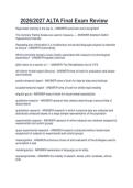 Package deal  for ALTA Certification ALTA Certification Written Exam Questions And Verified Answers 2026&sol;2027