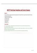 ASE T5 Final Exam Questions and Correct Answers
