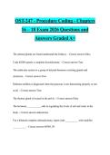 OST-247 - Procedure Coding - Chapters 16 &ndash; 18 Exam 2026 Questions and Answers Graded A&plus;