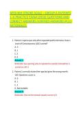 APEX NIH STROKE SCALE &ndash; GROUP A PATIENTS 1&ndash;6 PRACTICE EXAM &lpar;2026&rpar; QUESTIONS AND CORRECT ANSWERS &lpar;VERIFIED ANSWERS&rpar; PLUS RATIONALES 