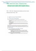 WGU C845 VUN1 Task 1-3 Security Operations Management Solutions &vert; Accurate & Verified Answers to  Pass Actual Exam