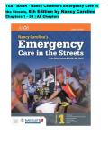 Test Bank for Nancy Caroline's Emergency Care in the Streets&comma; 8th Edition by AAOS & Nancy Caroline  &vert; Verified Chapters 1-53  &vert; Downloadable PDF