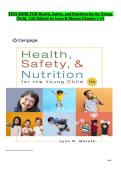 TEST BANK FOR Health&comma; Safety&comma; and Nutrition for the Young Child&comma; 11th Edition by Lynn R&period;Marotz Chapter 1-14