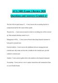 ACG 3401 Exam 1 Review 2026 Questions and Answers Graded A&plus;
