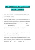ACG 3401 Exam 1 2026 Questions and Answers Graded A&plus;