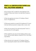 FDNY A-35 CERTIFICATION PAPER 2026 FULL SOLUTIONS GRADED A&plus;