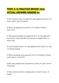 FDNY A-35 PRACTICE REVIEW 2026 ACTUAL ANSWERS GRADED A&plus;