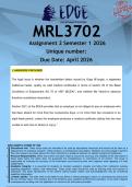 MRL3702 Assignment 2 &lpar;ANSWERS&rpar; Semester 1 2026 - DISTINCTION GUARANTEED