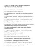 AONN CERTIFICATION EXAM QUESTIONS WITH VERIFIED ACCURATE ANSWERS