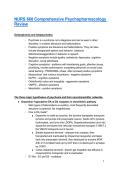 NURS 660 Comprehensive Psychopharmacology Review Questions With Correct Solutions&comma; Already Passed&excl;&excl;