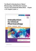 Test Bank &ndash; Introduction to Clinical Pharmacology 11th Ed by Visovsky&comma; Zambroski & Hosler &vert; PDF