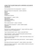 AONN TEST QUESTIONS WITH VERIFIED ACCURATE ANSWERS