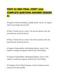 FDNY Z51 RMO FINAL SCRIPT 2026 COMPLETE QUESTIONS ANSWERS GRADED A&plus;