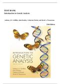 Test Bank &ndash; Introduction to Genetic Analysis 12th Ed by Griffiths&comma; Doebley&comma; Peichel & Wassarman &vert; PDF