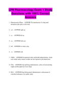 LPN Pharmacology Exam 1 Study  Questions with 100&percnt; Correct  Answers