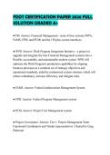FDOT CERTIFICATION PAPER 2026 FULL SOLUTION GRADED A&plus;