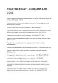 Louisiana Jurisprudence Exams Most Recent 2026&sol;2027 Questions and Accurate Answers &lpar;complete bundle&rpar;