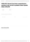 WEB WOC Wound Care Exam comprehensive questions fully solved & updated &lpar;Latest Update 2026&rpar; UPDATE&excl;&excl;