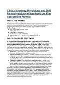 Elite Test Bank&colon; Clinical Anatomy&comma; Physiology & 2026 Pathophysiology &lpar;Linked to Amerman 2nd Edition&rpar; 