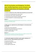 NCLEX Prioritization and Delegation Test Bank  Exam Verified Questions&comma; Correct Answers&comma; and  Detailed Explanations for Students&vert;&vert;Already  Graded A&plus;