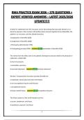 RMA PRACTICE EXAM 2026 &ndash; 270 QUESTIONS &plus; EXPERT VERIFIED ANSWERS &ndash; LATEST 2025&sol;2026 UPDATE&excl;&excl;&excl;&excl;&excl;