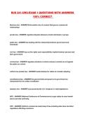 BUS 241-CWU-EXAM 1 QUESTIONS WITH ANSWERS 100&percnt; CORRECT 