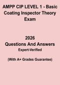 AMPP CIP Level 1 &ndash; Basic Coating Inspector Theory Study Guide PDF &vert; Certification Exam Prep & Practice Questions