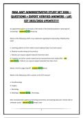 RMA AMT ADMINISTRATIVE STUDY SET 2026 &ndash; QUESTIONS &plus; EXPERT VERIFIED ANSWERS &ndash; LATEST 2025&sol;2026 UPDATE&excl;&excl;&excl;&excl;&excl;