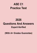 ASE C1 Practice Test PDF &vert; Service Consultant Certification Exam Prep & Practice Questions