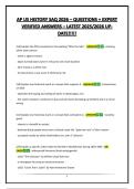 AP US HISTORY SAQ 2026 &ndash; QUESTIONS &plus; EXPERT VERIFIED ANSWERS &ndash; LATEST 2025&sol;2026 UPDATE&excl;&excl;&excl;&excl;&excl;