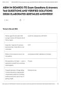ABIM IM BOARDS ITE Exam Questions & Answers Test QUESTIONS AND VERIFIED SOLUTIONS &vert;2026&vert; ELABORATED &DETAILED ANSWERS&excl;&excl;
