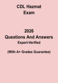 CDL Hazmat Exam Study Guide PDF &vert; Hazardous Materials Endorsement Practice Test & Questions