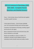 HESI A2 Anatomy & Physiology &lpar;A&P&rpar; 2025&ndash;2026 &ndash; Complete Practice Questions and Detailed Answers