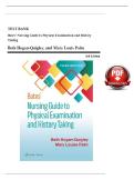Test Bank for Bates&OpenCurlyQuote; Nursing Guide to Physical Examination and History Taking&comma; 3rd Edition by Beth Hogan-Quigley & Mary Louise Palm &vert; ISBN&colon; 9781975161095 &vert; Chapters 1-24  &vert; Downloadable PDF