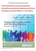Public & Community Health Nursing Practice 3rd Edition Test Bank 2026 &ndash; Complete PDF &vert; ISBN 978-0803677111