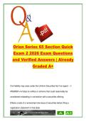ORION SERIES 65 EXAM COMPLETE PACKAGE DEAL