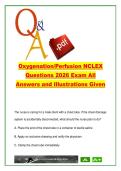 OXYGENATION AND PERFUSION NCLEX EXAM COMPLETE PACKAGE DEAL
