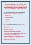 SC General and Structural Pest Control 7A Exam  &vert;&vert;Verified Exam&excl;&excl;&vert;&vert; Most Recent Exam Actual Complete  Real Exam Questions And Correct Answers &lpar;Verified  Answers&rpar; Already Graded A&plus; &vert;&vert; Newest Exam&excl;&excl;&excl;