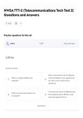 NWSA TTT-2 &lpar;Telecommunications Tech Test 2&rpar; Questions and Answers