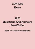 CON1200 Comprehensive Exam Review