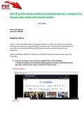 WGU D412 AVN2 Network Analytics & Troubleshooting Task 1&vert; Passed on First Attempt &vert;Latest Update with Complete Solution