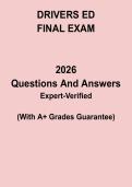 Drivers Ed Final Exam Study Guide PDF &vert; Practice Test&comma; Questions & Comprehensive Review