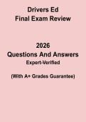 Drivers Ed Final Exam Review PDF &vert; Comprehensive Practice Questions & Written Test Prep Guide