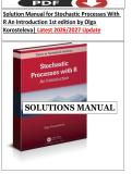 Solution Manual for Stochastic Processes With R An Introduction 1st edition by Olga Korosteleva