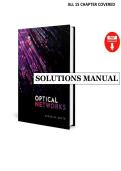 Solution Manual for Optical Networks 1st Edition by Debasish Datta