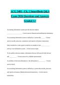 ACG 3401 - Ch&period; 1 SmartBook Q&A Exam 2026 Questions and Answers Graded A&plus;
